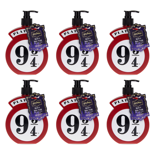 Warner Bros Harry Potter Platform 9 3/4 Hand and Body Wash 500ml Pack of 6