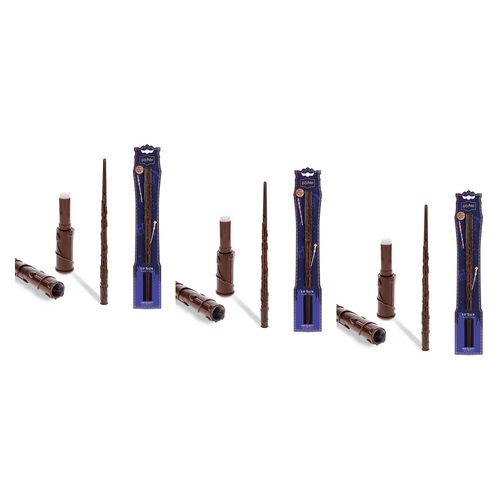 Warner Bros Harry Potter Wand Lip Balm 3g Hogwarts Collectible Pack of 3