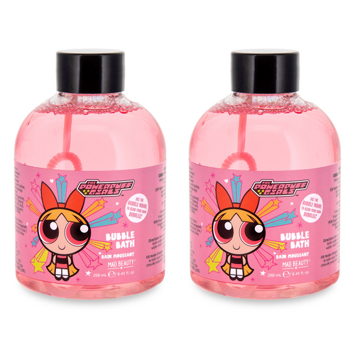 Warner Bros Powerpuff Girls Blossom Bubble Bath 250ml Kids Bath Pack of 2