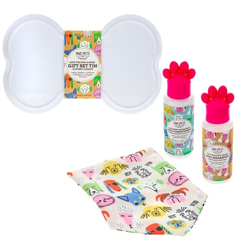 Mad Beauty Mad Pets Give the Dog a Bone Gift Set Tin