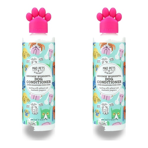 Mad Beauty Mad Pets Groomin' Wonderful Dog Conditioner 400mL Pack of 2