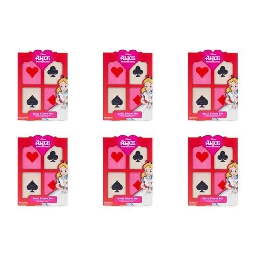 Disney Alice in Wonderland Bath Fizzer Set 4 x 80g Bundle of 6