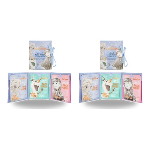 Disney Frozen Sheet Face Mask Collection 3 Pack Elsa Olaf Anna Bundle of 2