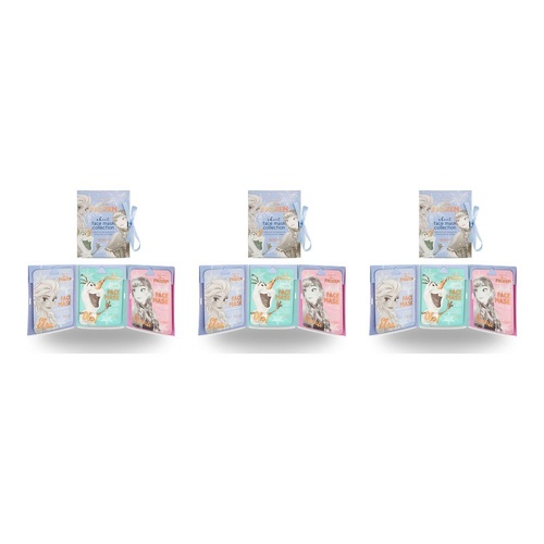Disney Frozen Sheet Face Mask Collection 3 Pack Elsa Olaf Anna Bundle of 3