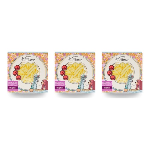 Disney Lady and the Tramp Bath Soap Spaghetti 50g Pack of 3