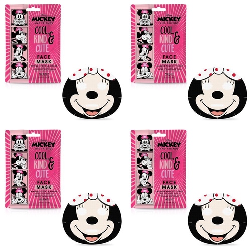 Disney Mickey and Friends Minnie Mouse Face Mask 25mL Counter Display of 12 Bundle of 4