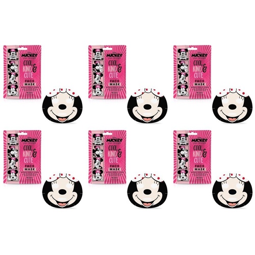 Disney Mickey and Friends Minnie Mouse Face Mask 25mL Counter Display of 12 Bundle of 6