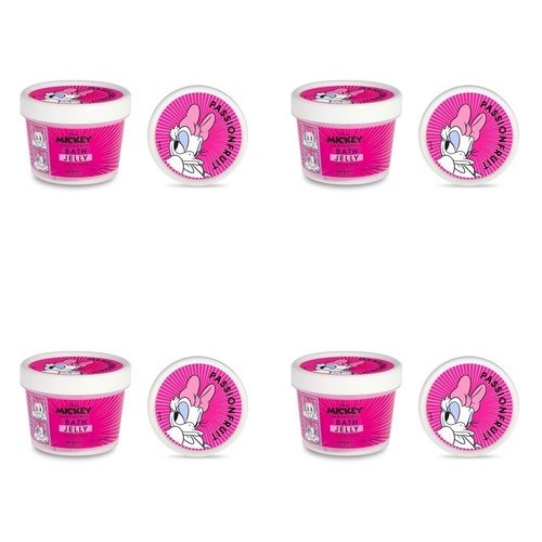 Disney Mickey and Friends Daisy Duck Bath Jelly Passionfruit 95mL Pack of 4