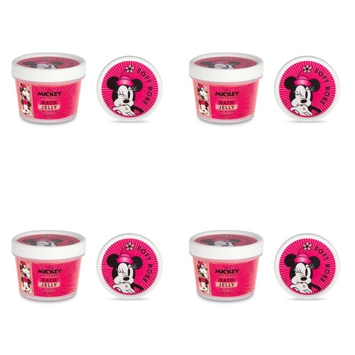 Disney Mickey and Friends Minnie Mouse Bath Jelly Soft Rose 95g Pack of 4