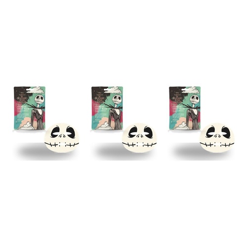 Disney The Nightmare Before Christmas Jack Skellington Sheet Face Mask Counter Display of 12 Bundle of 3