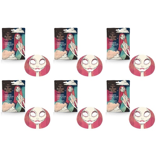 Disney The Nightmare Before Christmas Sally Sheet Face Mask Counter Display of 12 Bundle of 6
