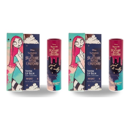 Disney The Nightmare Before Christmas Jack & Sally Tinted Lip Balm 3.5g Pack of 2