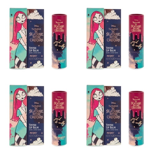 Disney The Nightmare Before Christmas Jack & Sally Tinted Lip Balm 3.5g Pack of 4