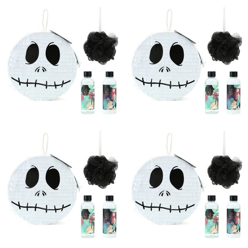 Disney The Nightmare Before Christmas Jack Skellington Bath & Body Pinata Gift Set Bundle of 4