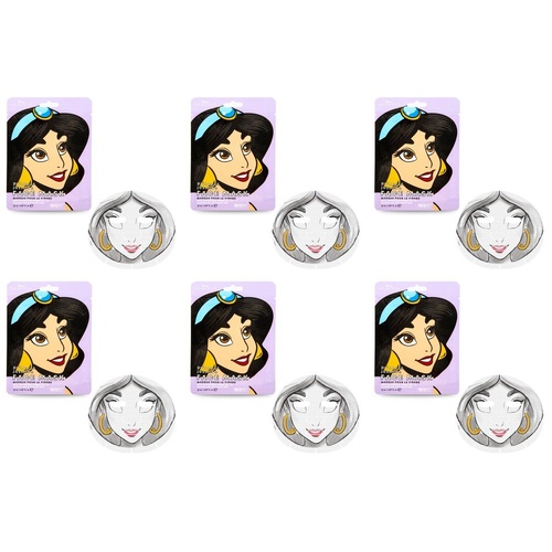 Disney Princess Jasmine Face Mask 25mL Counter Display of 12 Bundle of 6
