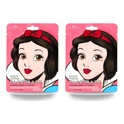 Disney Princess Snow White Face Mask 25mL Counter Display of 12 Bundle of 2