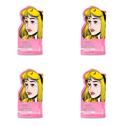 Disney Princess Aurora Bath Salts Peach 80g Pack of 4
