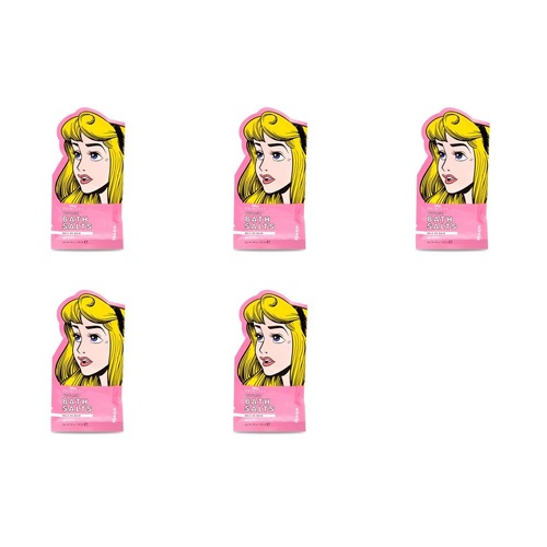 Disney Princess Aurora Bath Salts Peach 80g Pack of 5