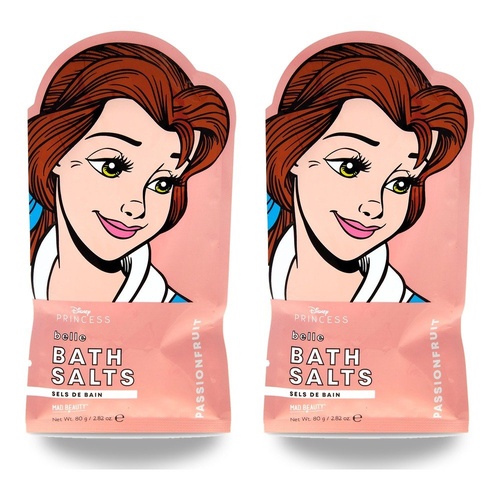 Disney Princess Belle Bath Salts Passionfruit 80g Pack of 2