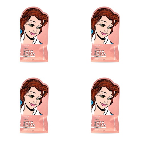 Disney Princess Belle Bath Salts Passionfruit 80g Pack of 4