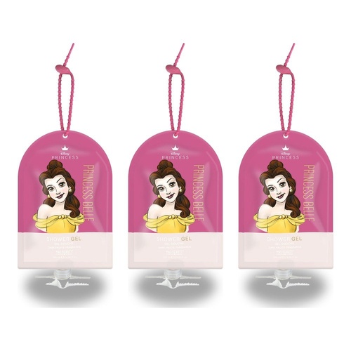 Disney Princess Belle Shower Gel Dark Fruits 200mL Pack of 3