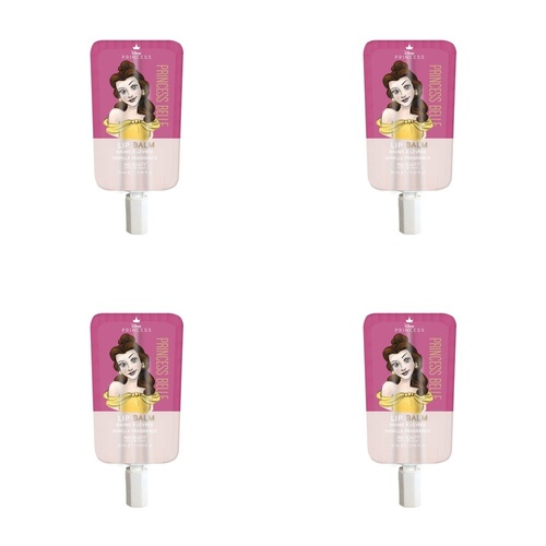 Disney Princess Belle Lip Balm Vanilla 10mL Pack of 4
