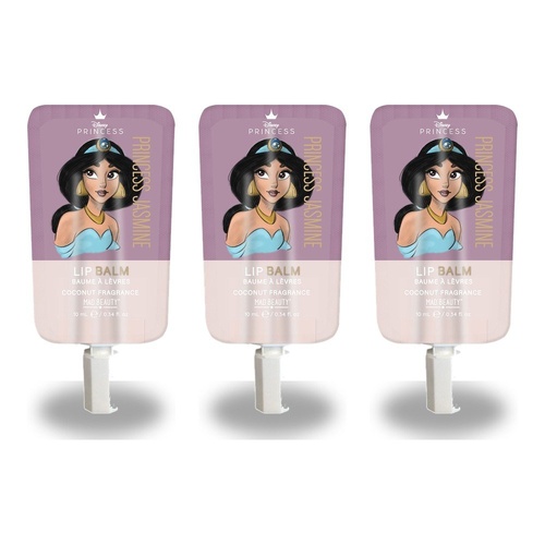 Disney Princess Jasmine Lip Balm Coconut 10mL Pack of 3