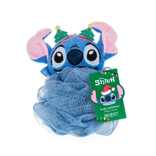Disney Stitch Stitch-mas Body Exfoliator Puff with Christmas Tree Headband