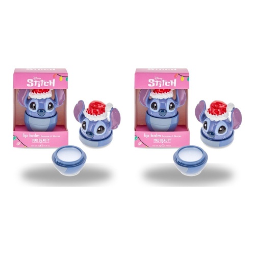 Disney Stitch Stitch-mas Santa Hat Lip Balm Pot 5g Pack of 2