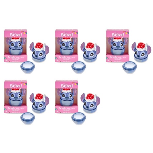 Disney Stitch Stitch-mas Santa Hat Lip Balm Pot 5g Pack of 5