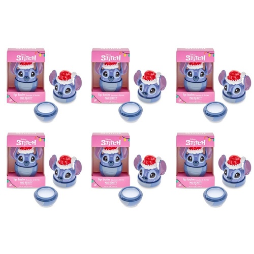 Disney Stitch Stitch-mas Santa Hat Lip Balm Pot 5g Pack of 6
