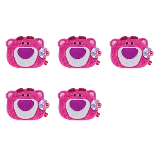 Disney Pixar Toy Story Lotso Plush Cosmetic Wash Bag Pack of 5