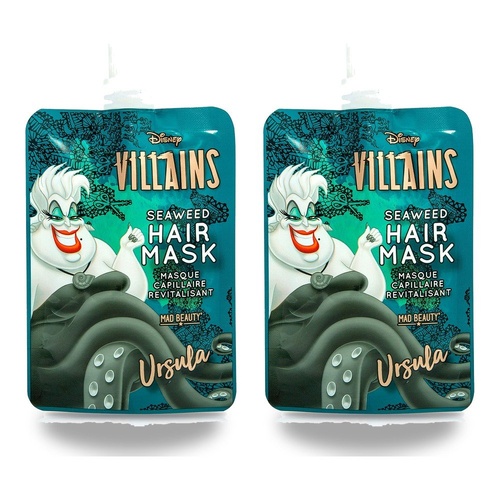 Disney Villains Ursula Seaweed Hair Mask Pack of 2