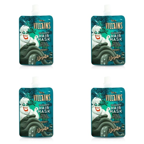 Disney Villains Ursula Seaweed Hair Mask Pack of 4