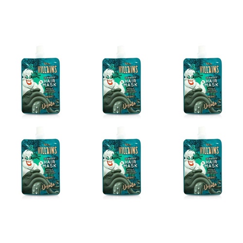 Disney Villains Ursula Seaweed Hair Mask Pack of 6