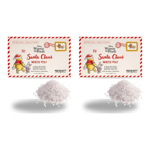 Disney Winnie the Pooh Letter to Santa Crackling Bath Salts 4 x 25g Pack of 2