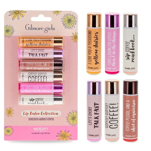Warner Bros Gilmore Girls Lip Balm Collection 6 x 4g