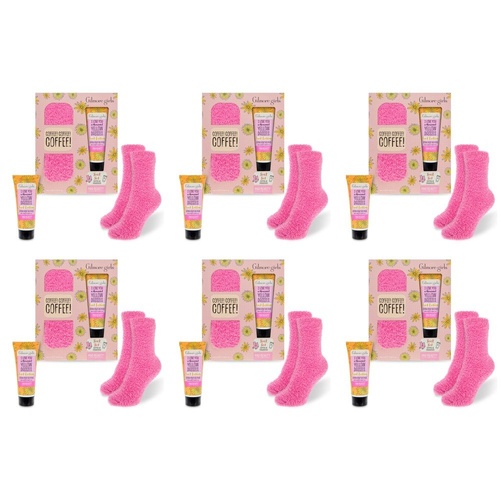 Warner Bros Gilmore Girls Sock Set with Foot Lotion 100mL Bundle of 6