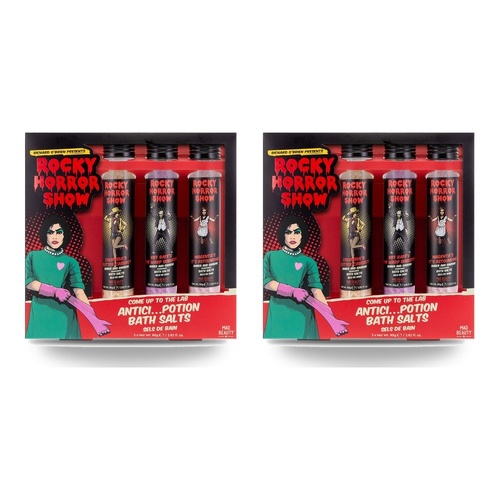 Mad Beauty Rocky Horror Show Bath Salts Trio 3 x 80g Amber and Ginseng Bundle of 2