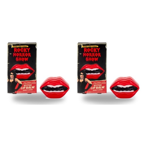 Mad Beauty Rocky Horror Show Glitter Lip Balm Lips Pot 1.5g Pack of 2