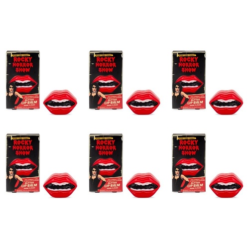 Mad Beauty Rocky Horror Show Glitter Lip Balm Lips Pot 1.5g Pack of 6