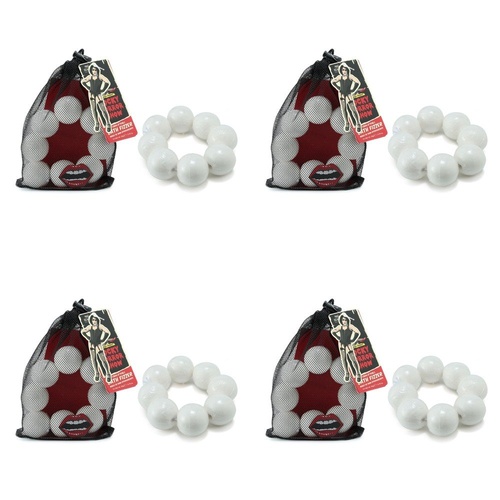Mad Beauty Rocky Horror Show String of Pearls Bath Fizzers 8 x 20g Pack of 4
