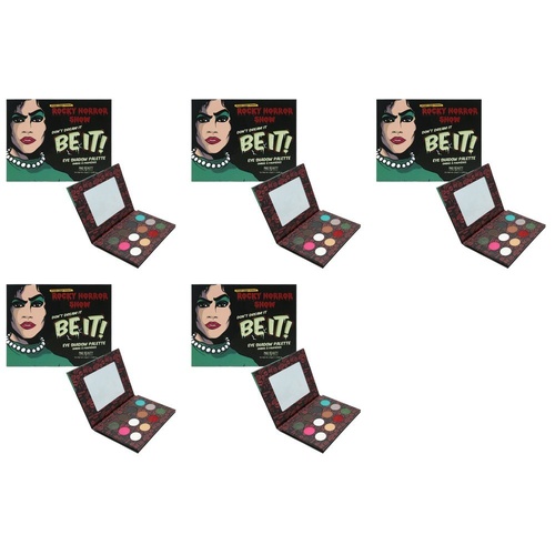 Mad Beauty Rocky Horror Show Don't Dream It Be It Eyeshadow Palette 12 x 2.5g Pack of 5