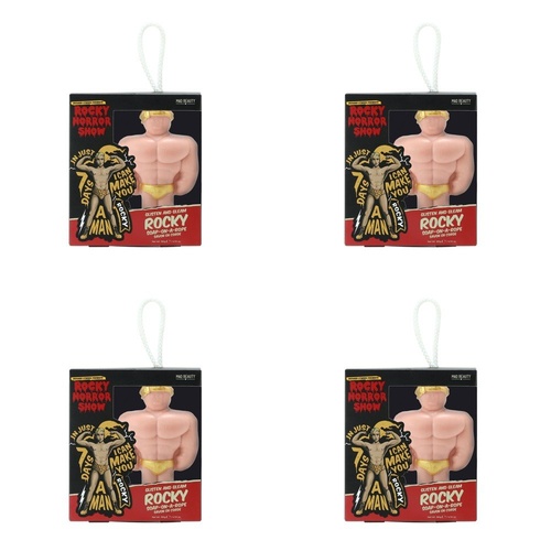 Mad Beauty Rocky Horror Show Glisten and Gleam Rocky Soap on a Rope 180g Pack of 4
