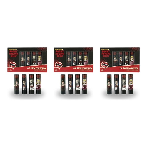 Mad Beauty Rocky Horror Show Lip Balm Collection 4 x 4g Bundle of 3