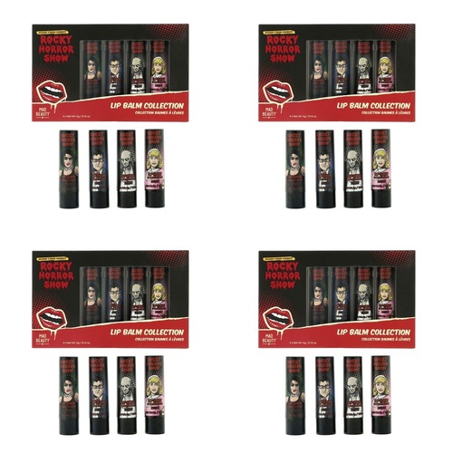 Mad Beauty Rocky Horror Show Lip Balm Collection 4 x 4g Bundle of 4