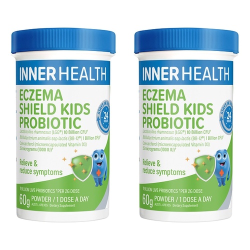 Inner Health Eczema Shield Kids Probiotic 60g Pack of 2