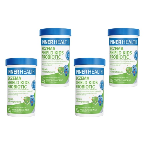 Inner Health Eczema Shield Kids Probiotic 60g Pack of 4
