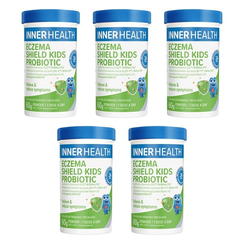 Inner Health Eczema Shield Kids Probiotic 60g Pack of 5
