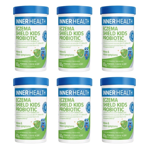 Inner Health Eczema Shield Kids Probiotic 60g Pack of 6